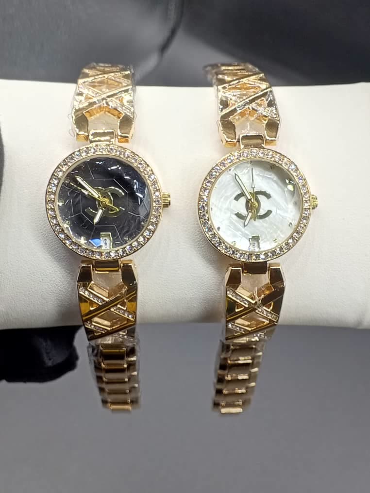 [WATCHES-0239] Diamond Bezel Dress Watch