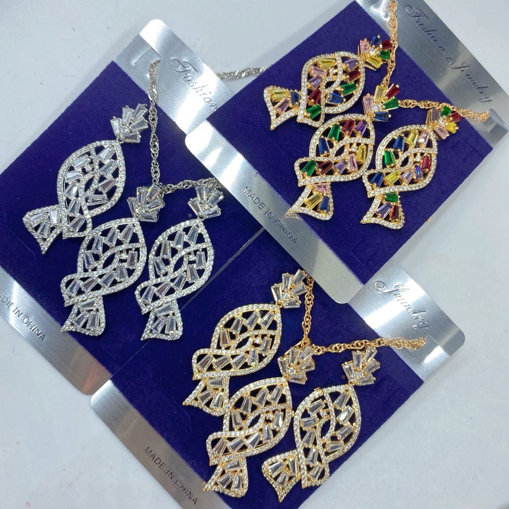 [ZIRCONIA-0017] White Gold Fantasy 4-Piece Set