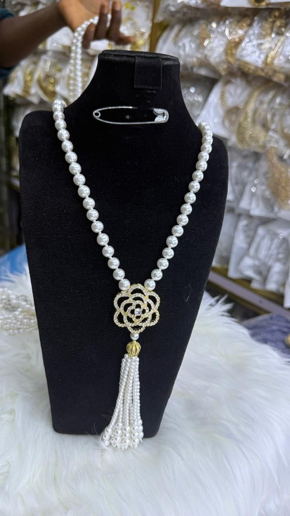 [MIMMS-20260814-0002] Pearl Tassel Necklace Set 02