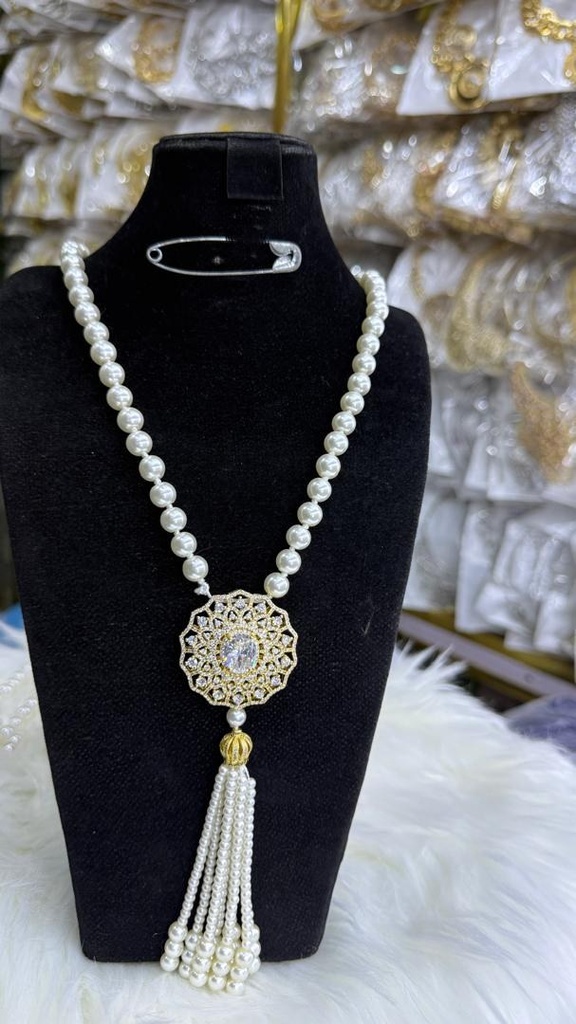 [MIMMS-20260814-0003] Pearl Tassel Necklace Set 03