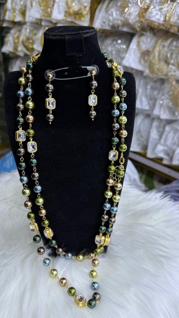 [MIMMS-20260814-0004] Beaded Long Necklace Set 01