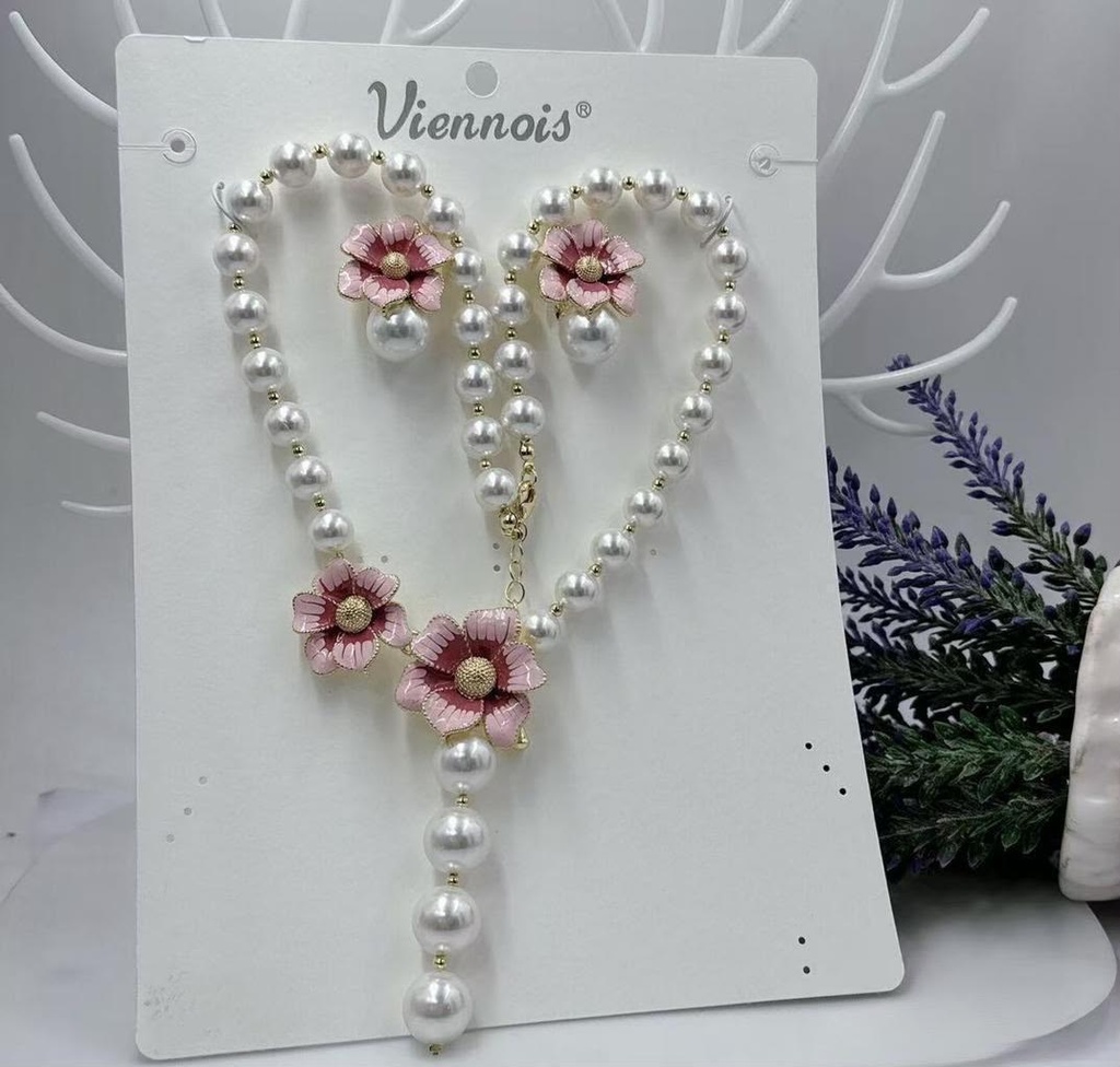[MIMMS-20260814-0040] Viennois Necklace & Earrings Set 01