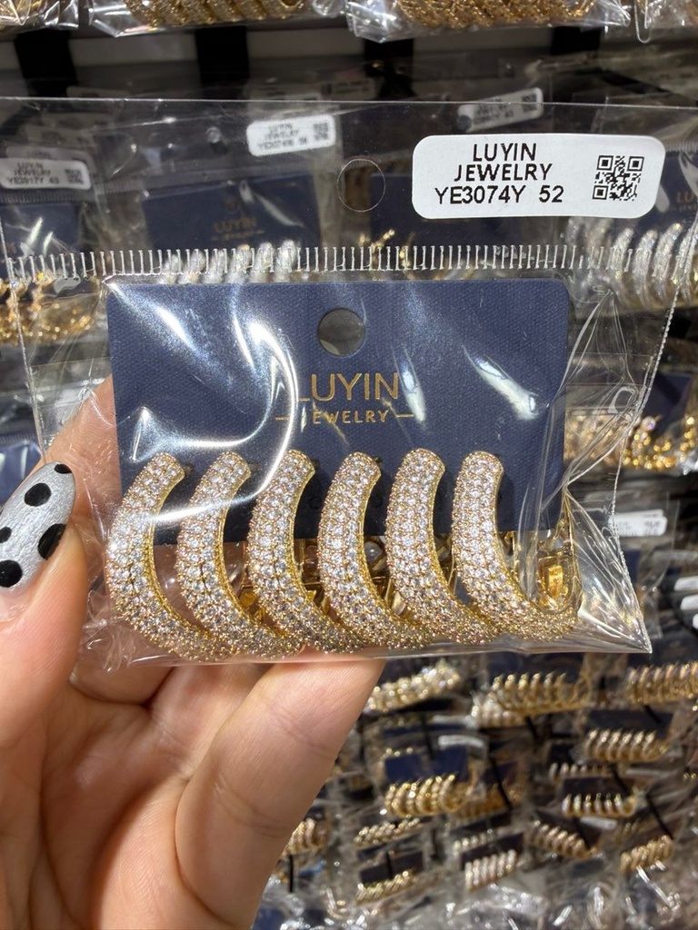 [MIMMS-20260814-0103] Zirconia Hoop Earrings 03