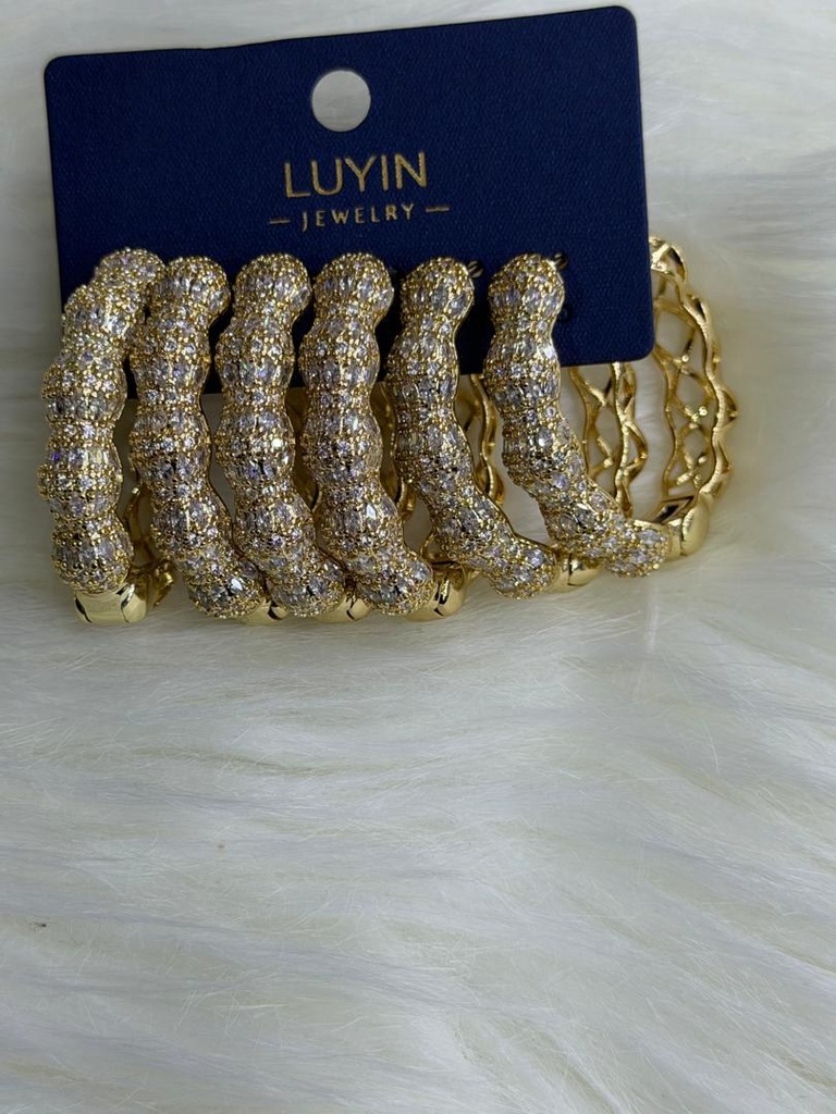 [MIMMS-20260814-0107] Zirconia Hoop Earrings 07
