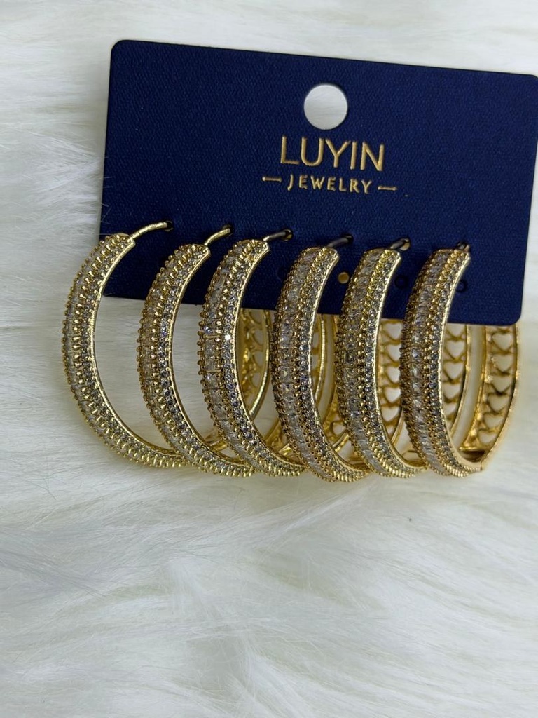 [MIMMS-20260814-0108] Zirconia Hoop Earrings 08