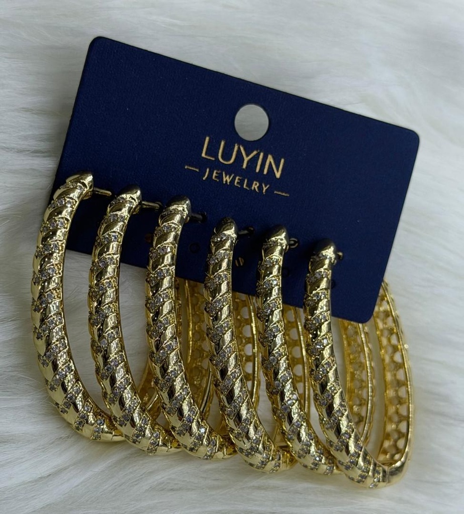 [MIMMS-20260814-0112] Zirconia Hoop Earrings 12