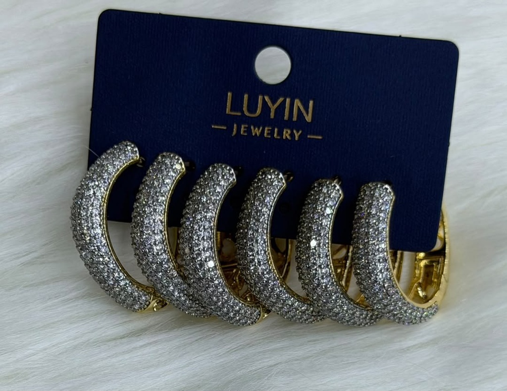 [MIMMS-20260814-0116] Zirconia Hoop Earrings 16