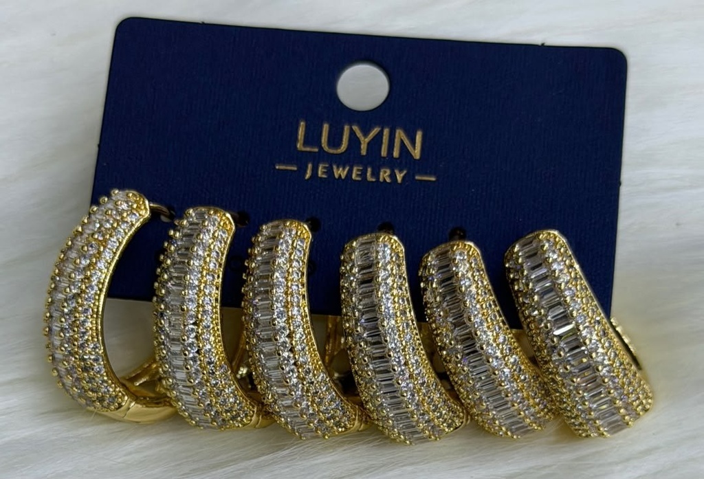[MIMMS-20260814-0117] Zirconia Hoop Earrings 17