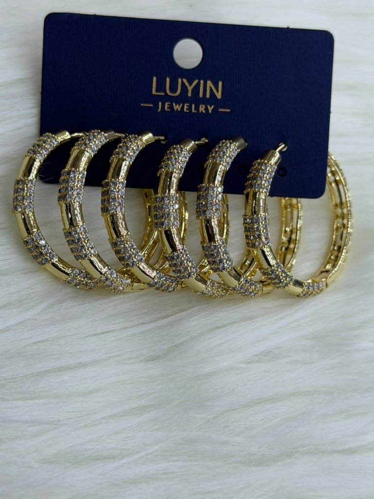 [MIMMS-20260814-0120] Zirconia Hoop Earrings 20