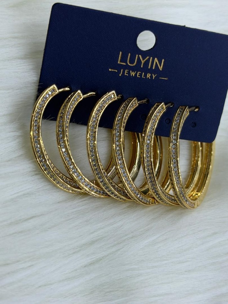 [MIMMS-20260814-0121] Zirconia Hoop Earrings 21