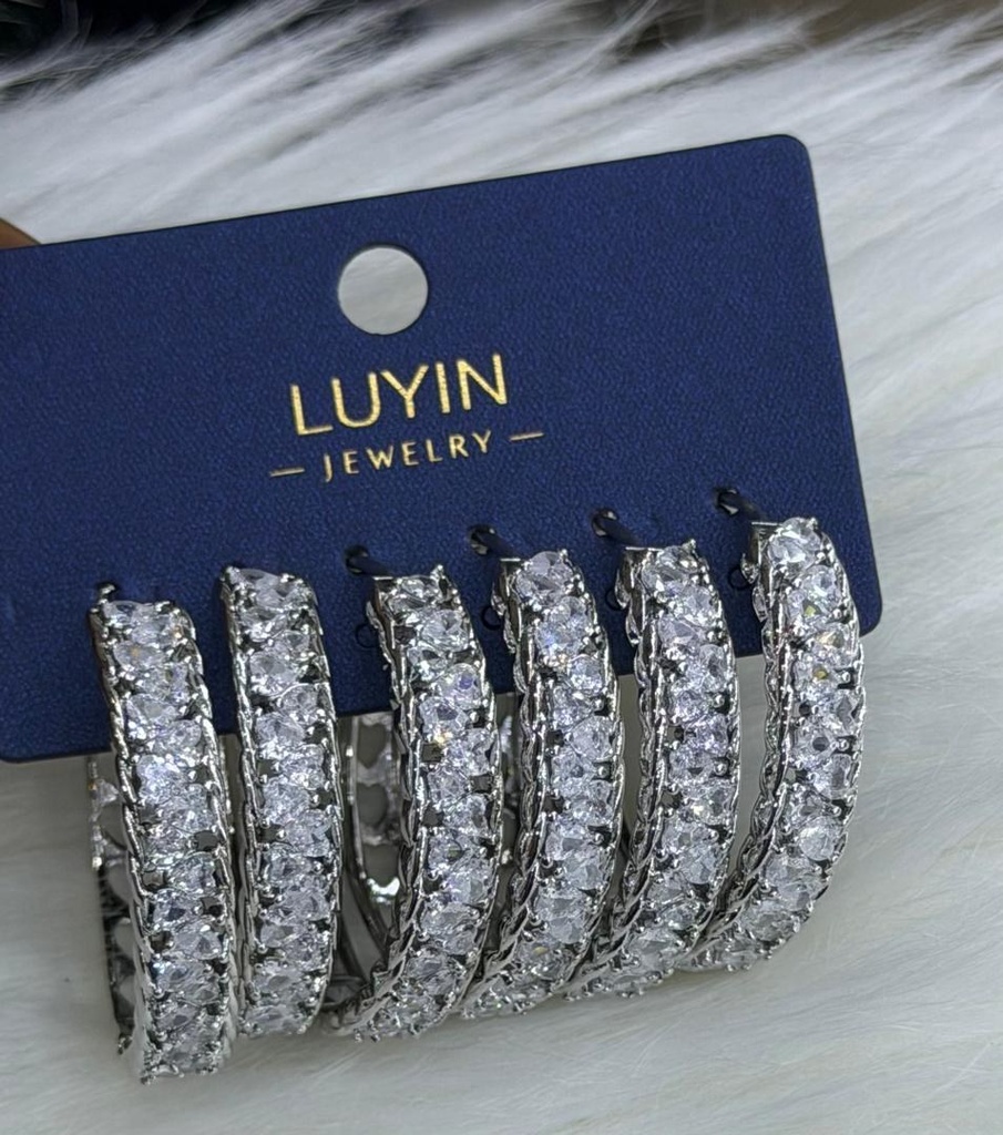 [MIMMS-20260814-0123] Zirconia Hoop Earrings 23